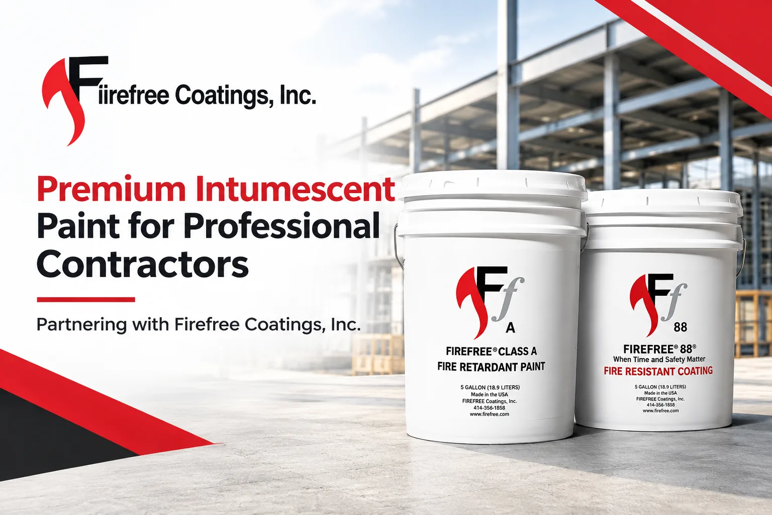 Premium Intumescent Paint for Professional Contractors: Partnering with Firefree Coatings, Inc.