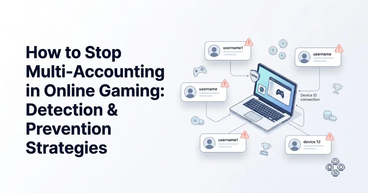 How to Stop Multi-Accounting in Online Gaming: Detection & Prevention Strategies