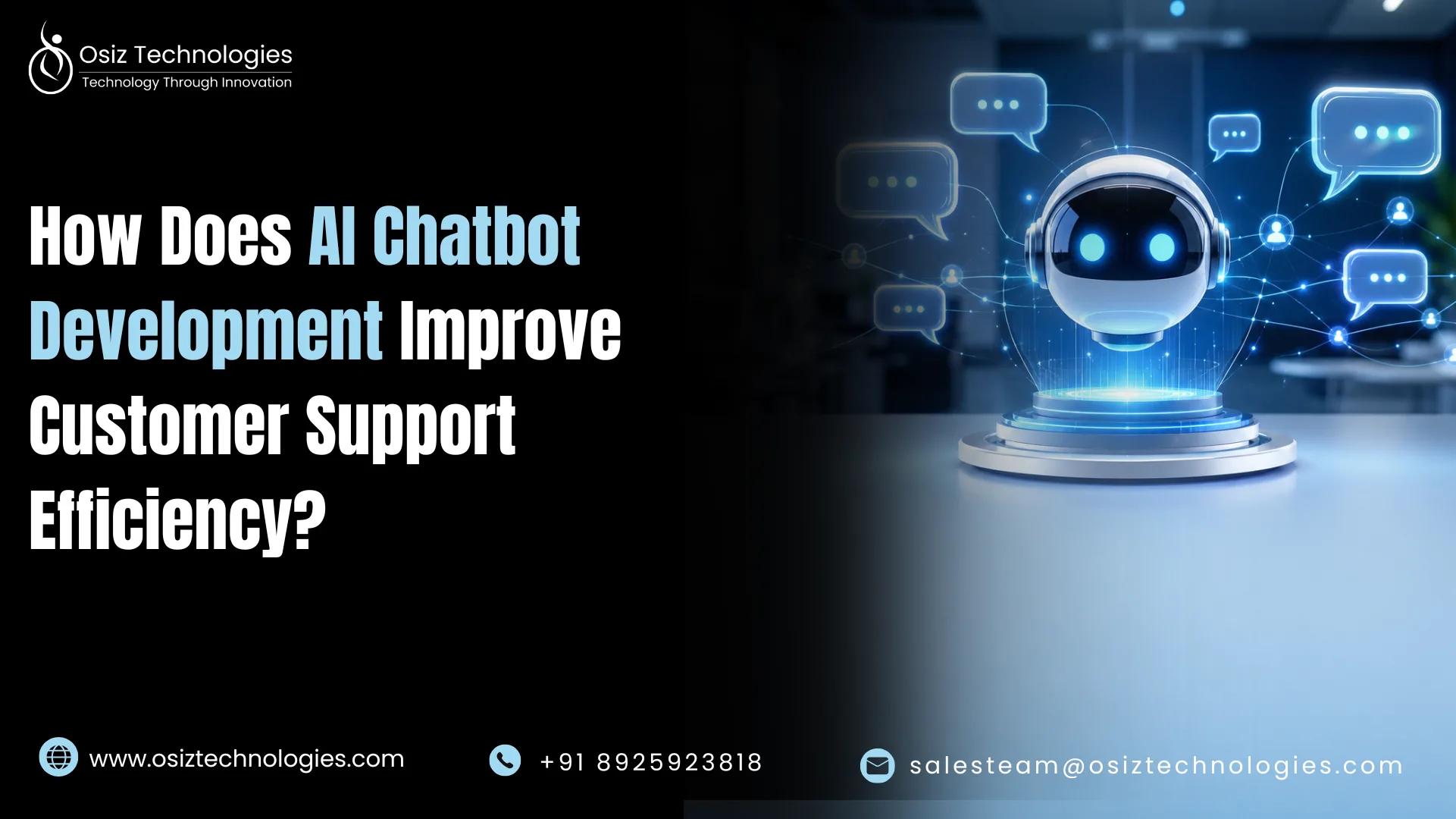 How Does AI Chatbot Development Improve Customer Support Efficiency?