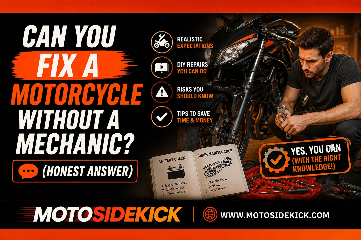 Can You Fix a Motorcycle Without a Mechanic? (Honest Answer)