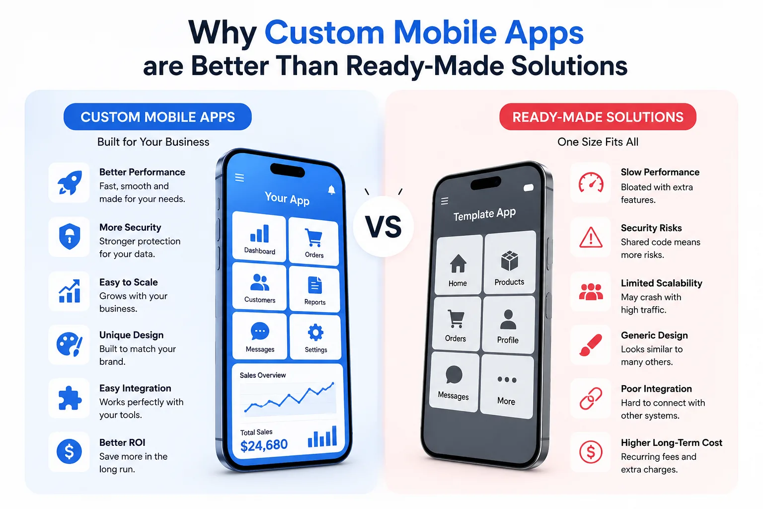 Why Custom Mobile Apps are Better Than Ready-Made Solutions