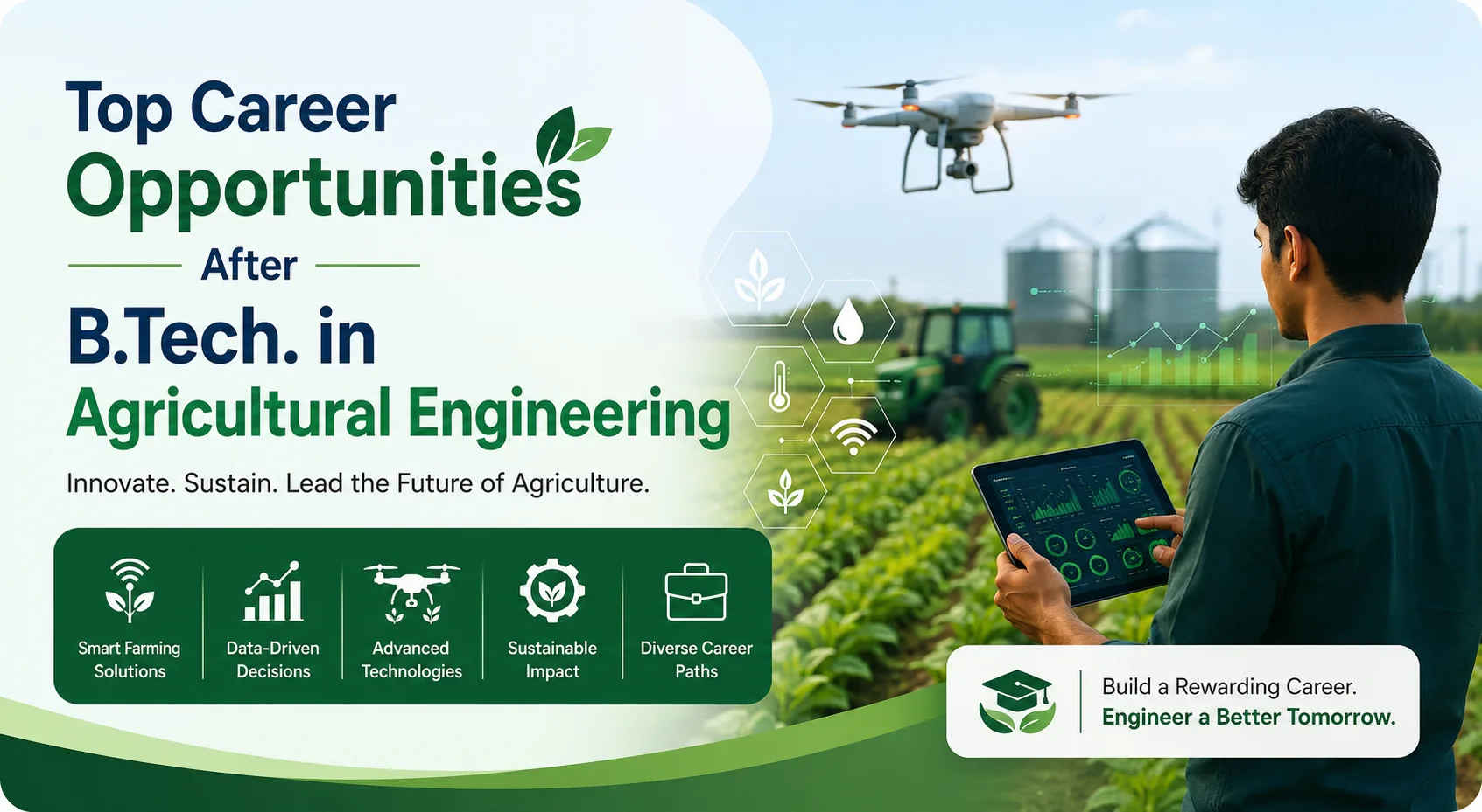 Top Jobs and Future Scope After B.Tech Agricultural Engineering