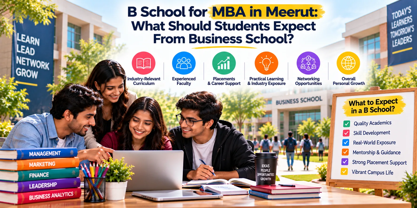 B School for MBA in Meerut: What Should Students Expect From Business School?