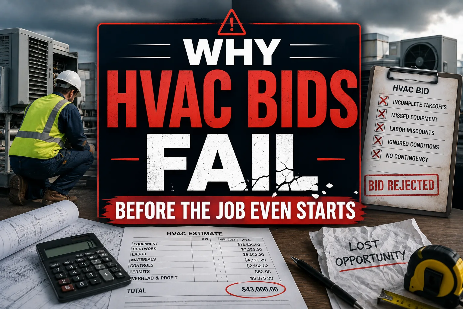 Why HVAC Bids Fail Before the Job Even Starts