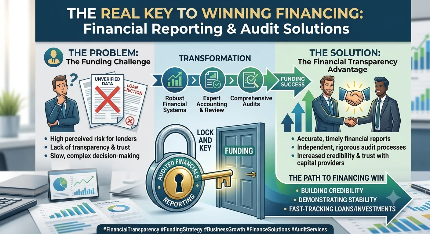 Why Financial Reporting and Audit Solutions Are the Real Key to Winning Financing