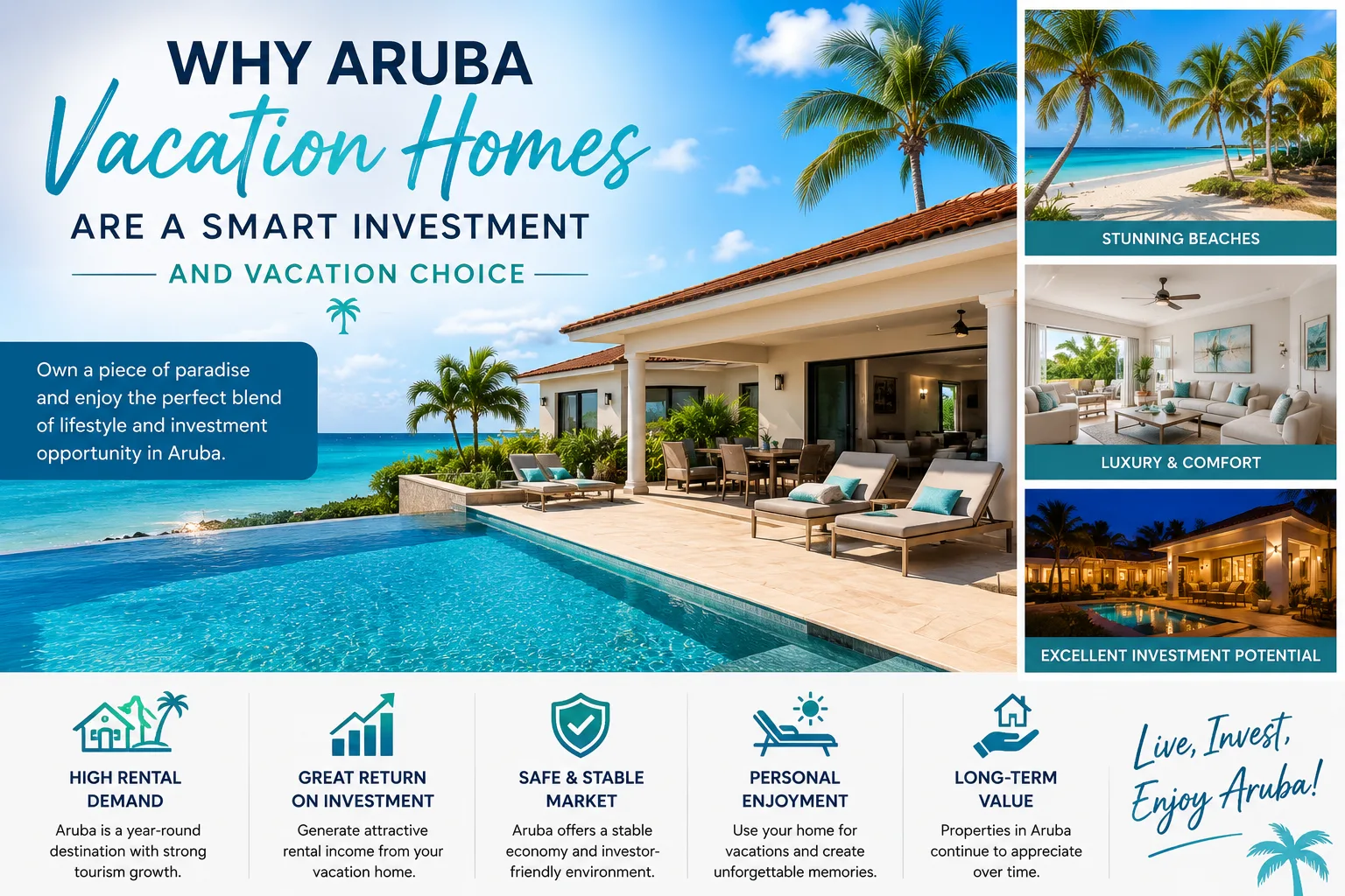 Top Benefits of Staying in Aruba Vacation Homes Instead of Traditional Hotels