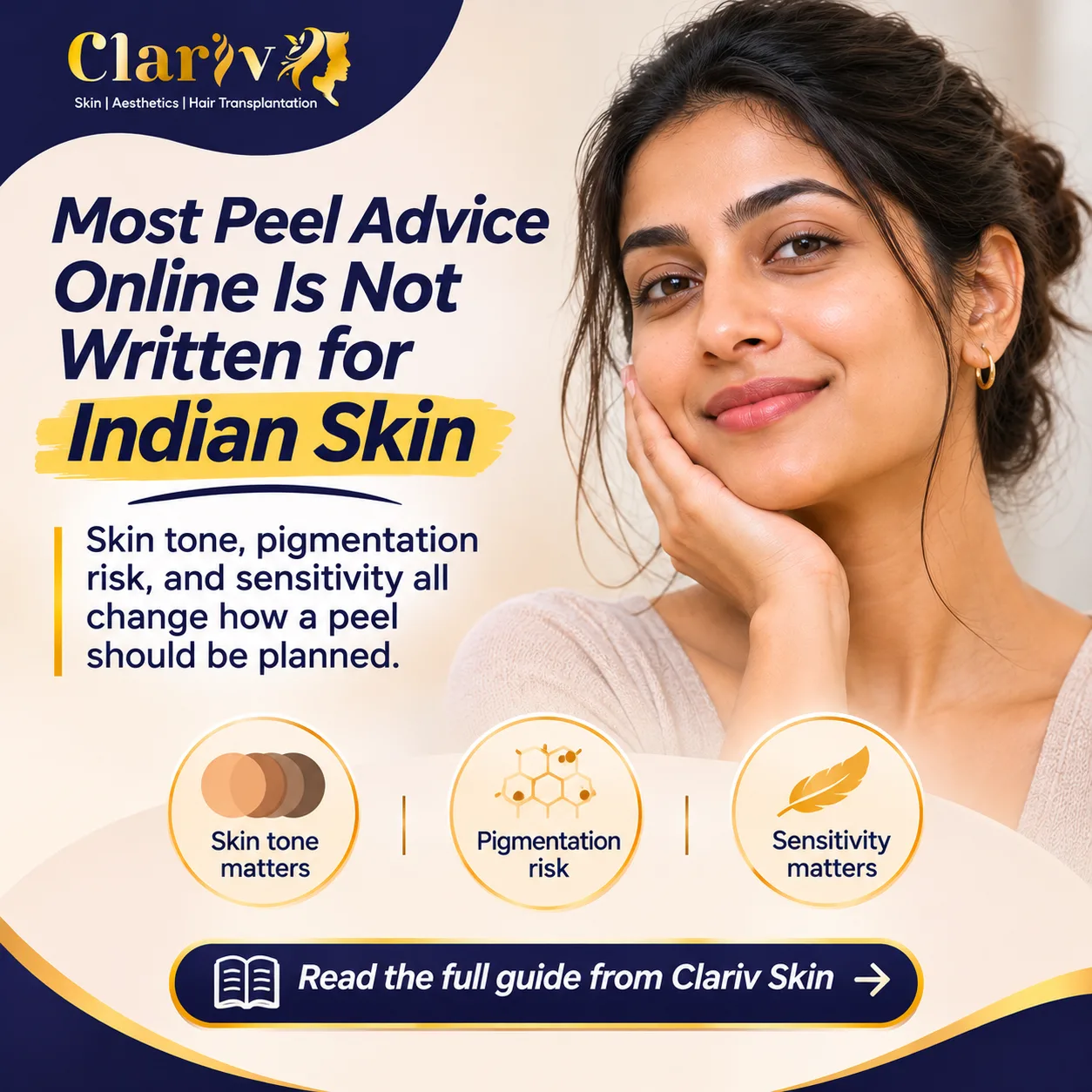 Chemical Peel Treatment in Singasandra for Indian Skin Tones: What to Know Before You Book | Clariv Skin