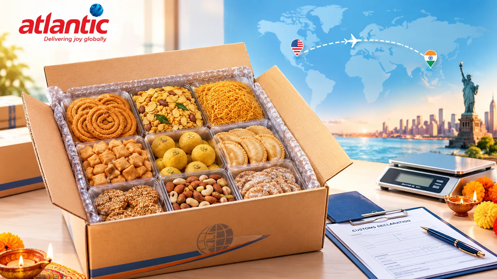 How Can I Send Diwali Gifts from India to the USA?