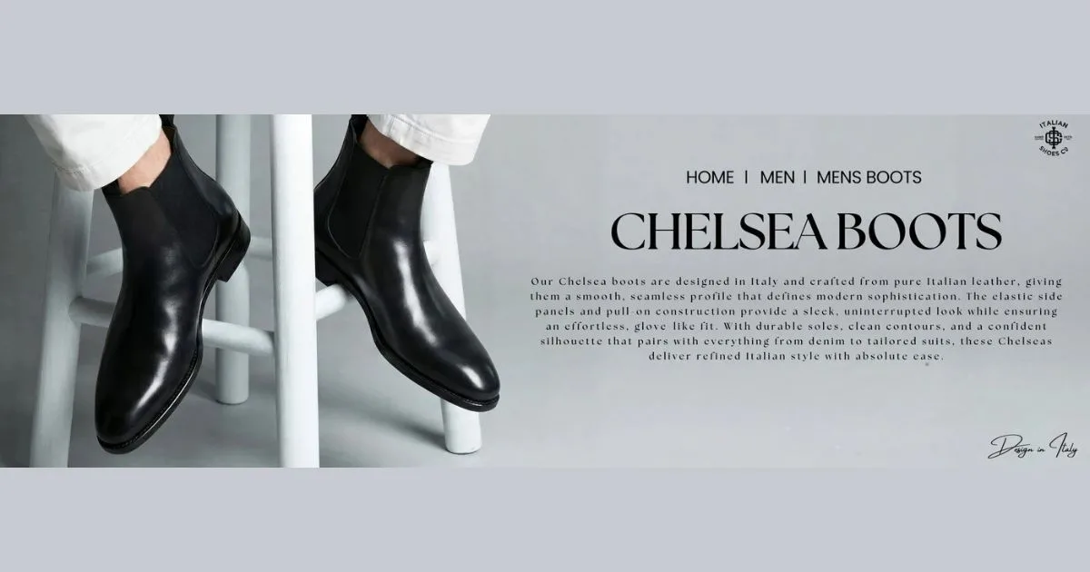 Chelsea Boots for Men | Premium Leather Boots with Timeless Style