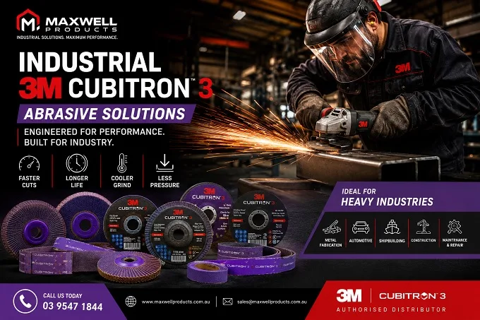Industrial 3M Cubitron 3 Abrasive Solutions - Maxwell Products