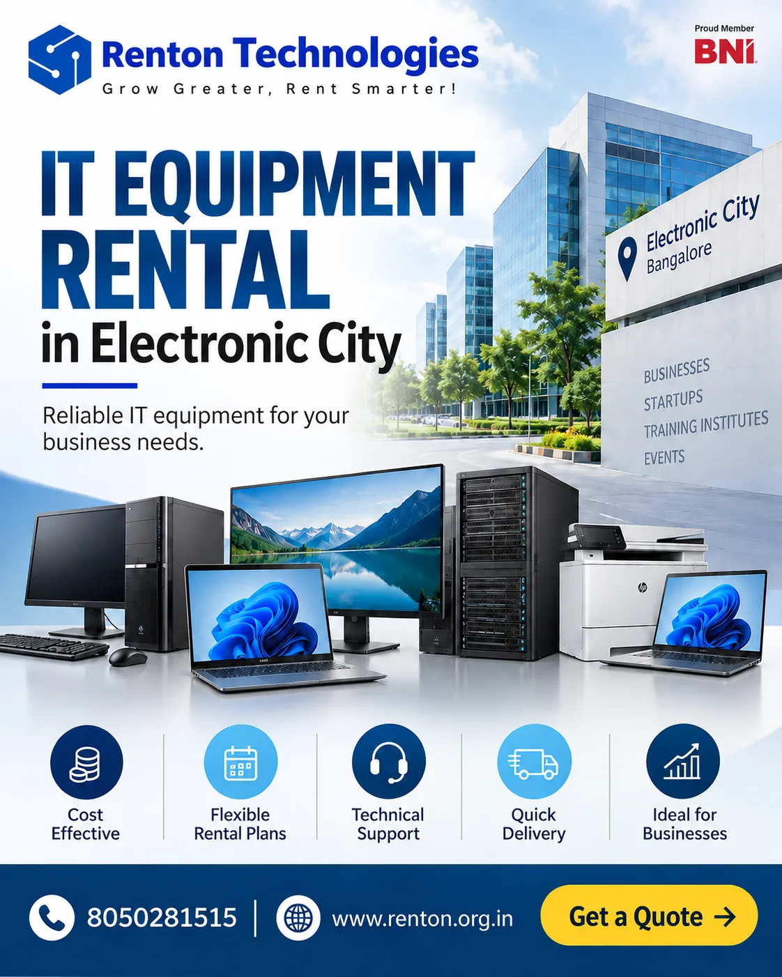 IT Equipment on Rent in Electronic City: Get Started Today