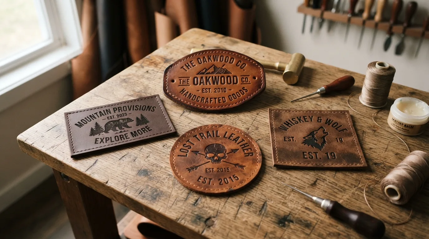 Custom Leather Patches for Premium Branding and Apparel