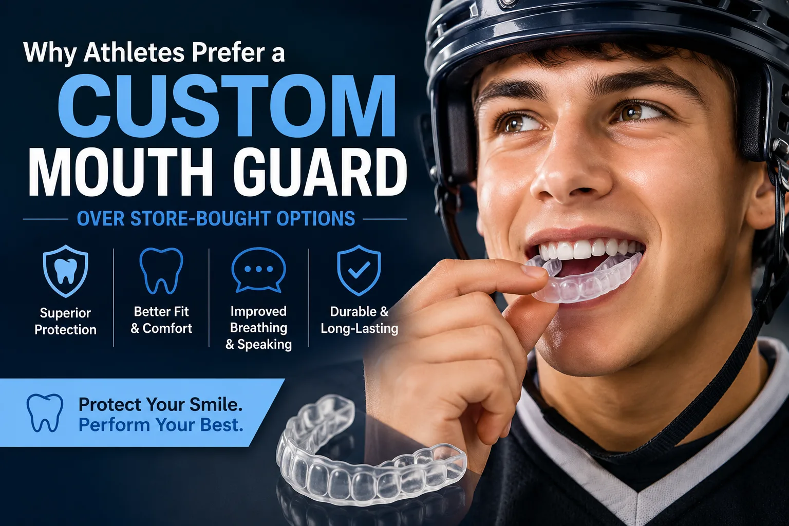 Why Athletes Prefer a Custom Mouth Guard Over Store-Bought Options