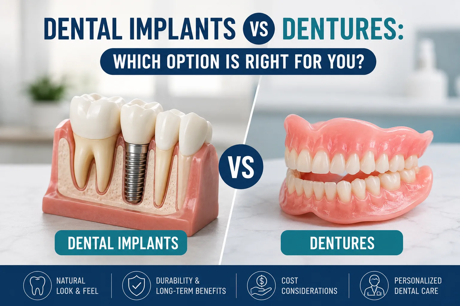 Dental Implants vs Dentures Which Option Is Right for You