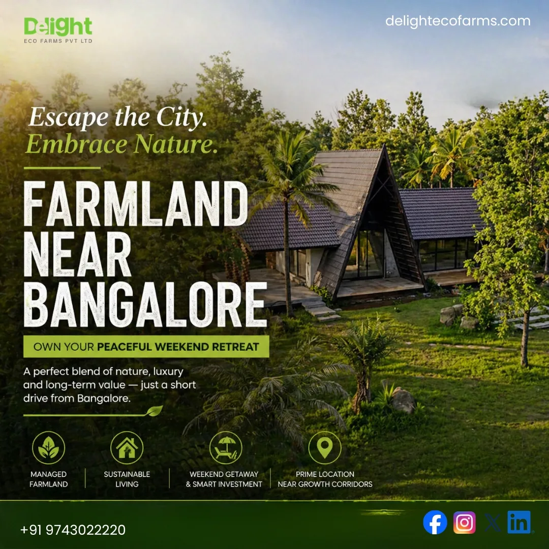 Sakleshpur Farm Land for Sale | Unlock Profitable Organic Plots Near Bangalore By Delightecofarms