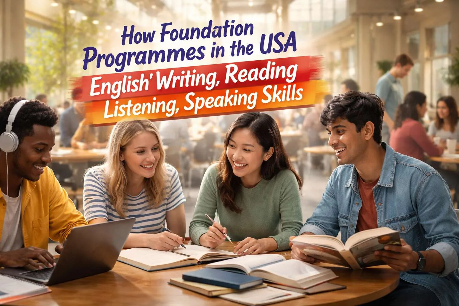 How Foundation Programmes in the USA Address International Students’ English Writing, Reading, Listening, Speaking Skills