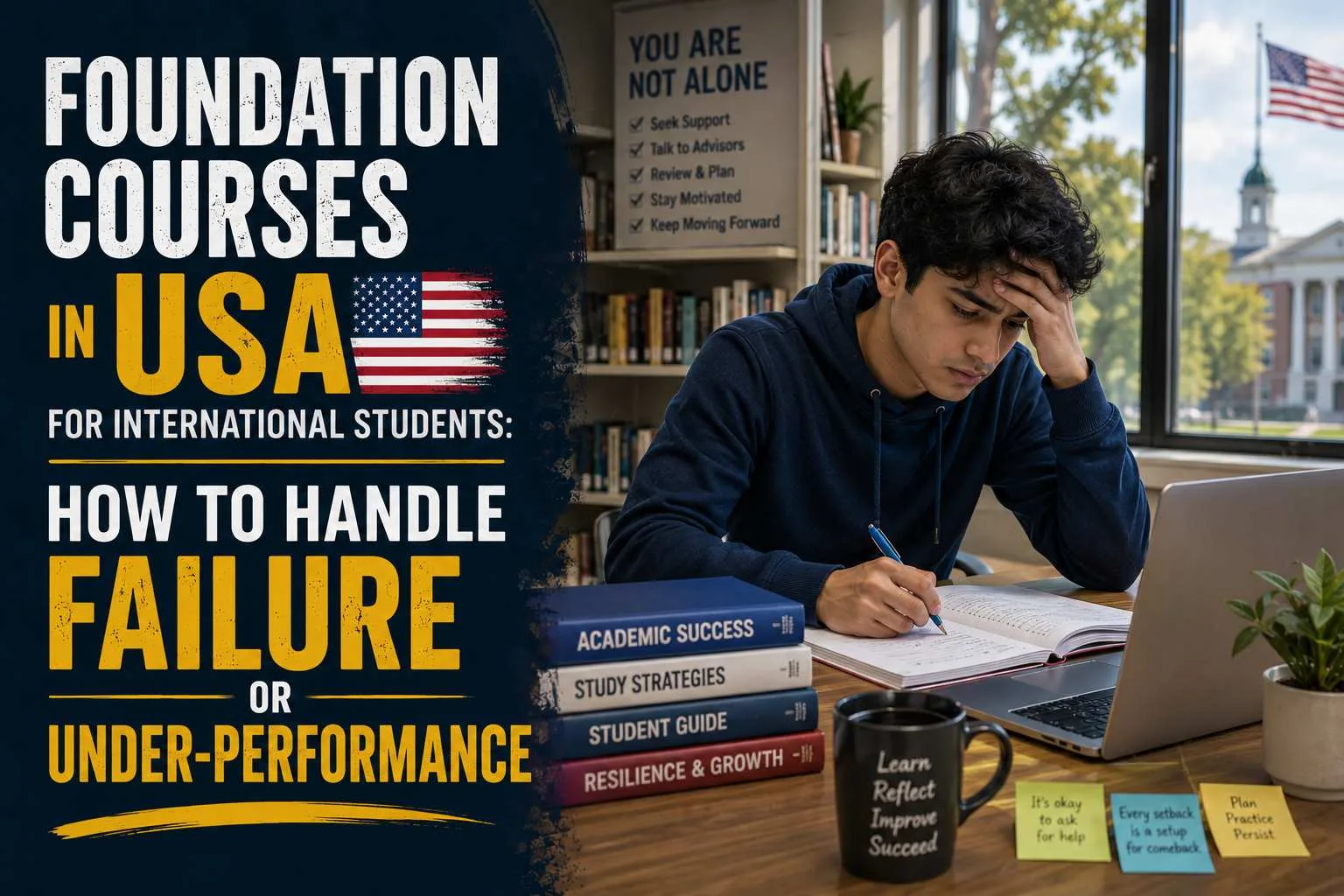 Foundation Courses in USA for International Students: How to Handle Failure or Under-Performance