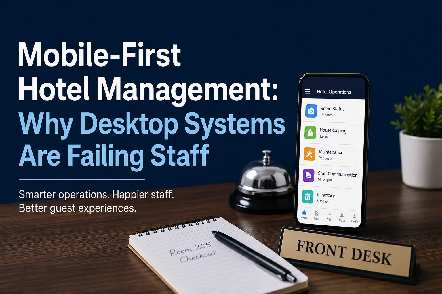 Mobile-First Hotel Management: Why Desktop Systems Are Failing Staff