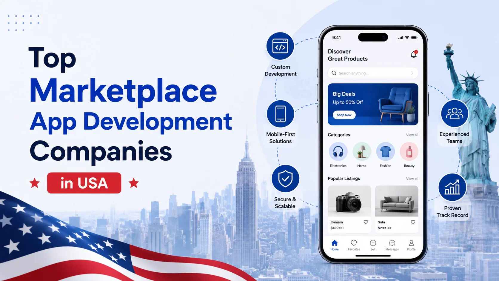 Which Are the Top Marketplace App Development Companies in USA for Startups and Enterprises?