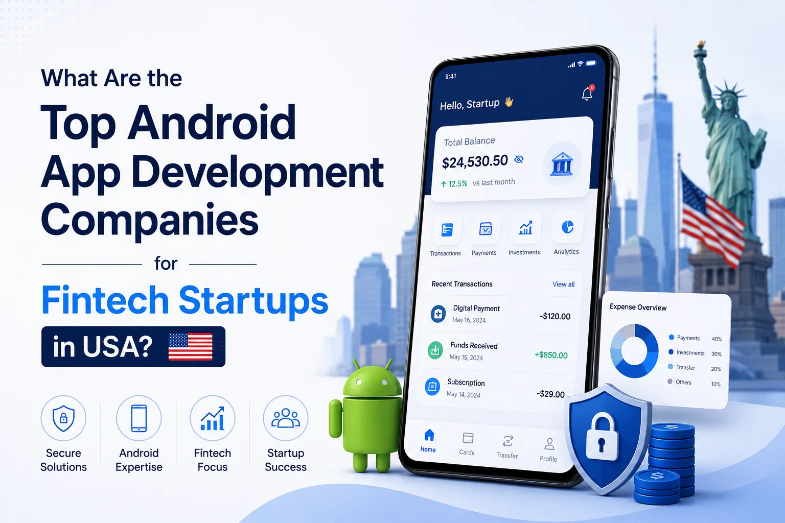 What Are the Top Android App Development Companies for Fintech Startups in US?