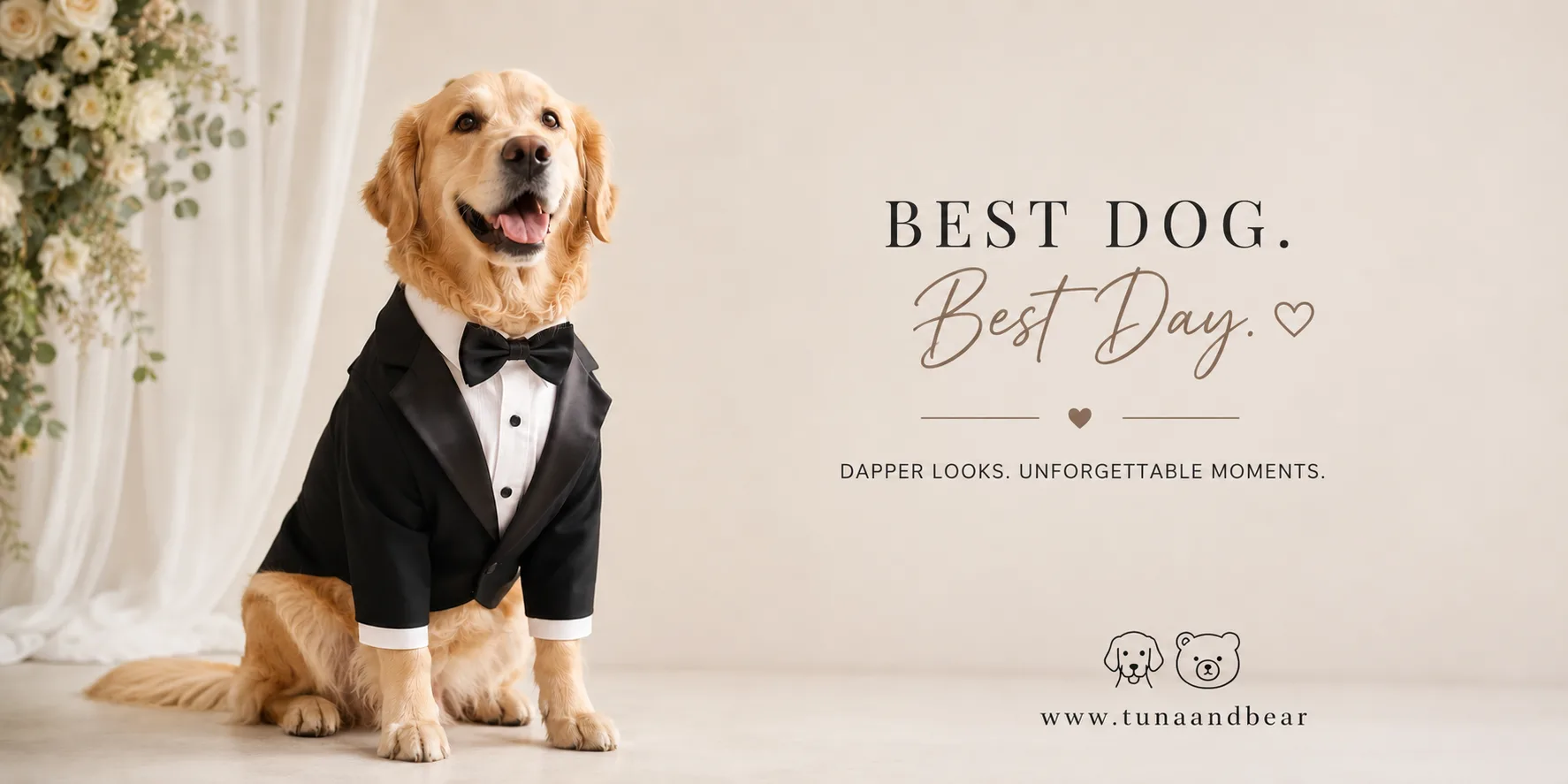 The Complete Guide to Dressing Your Pup: Choosing Between a Tuxedo for Dogs and a Wedding Bandana
