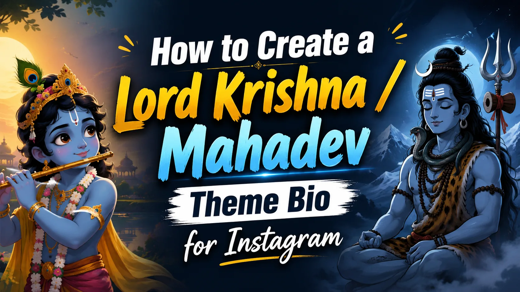 Create a Unique Sanatani Instagram Bio with Krishna & Mahadev Vibes