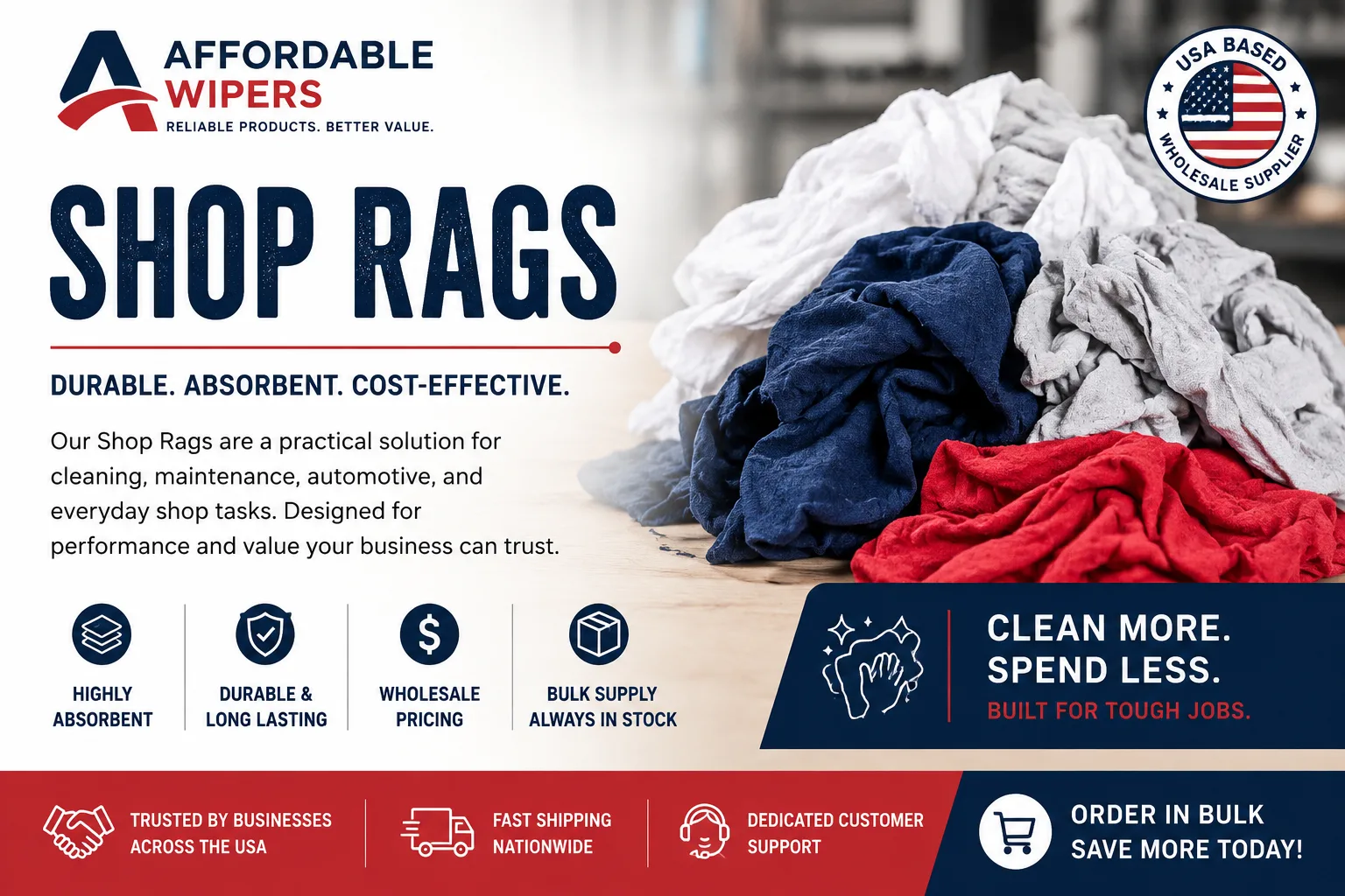 Cleaning Rags: Reliable Wiping Solutions for Every Job