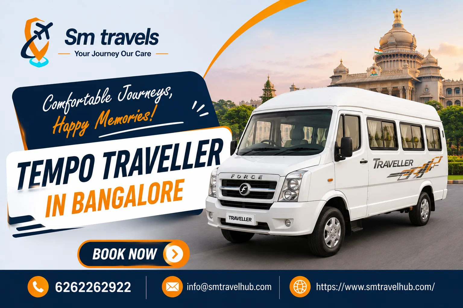 Planning a Group Trip from Bangalore? Consider a Tempo Traveller