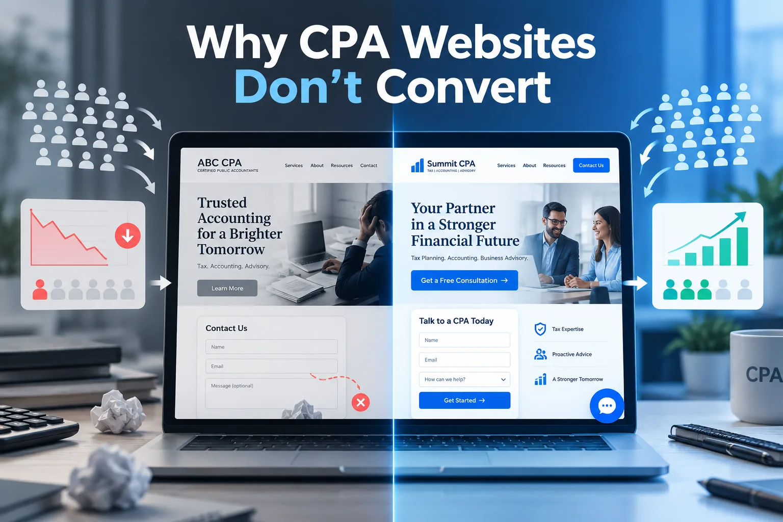 Why CPA Firm Websites Fail to Convert Visitors Into Leads, and How to Fix Them