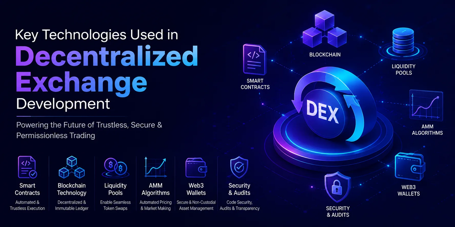 Key Technologies Used in Decentralized Exchange Development