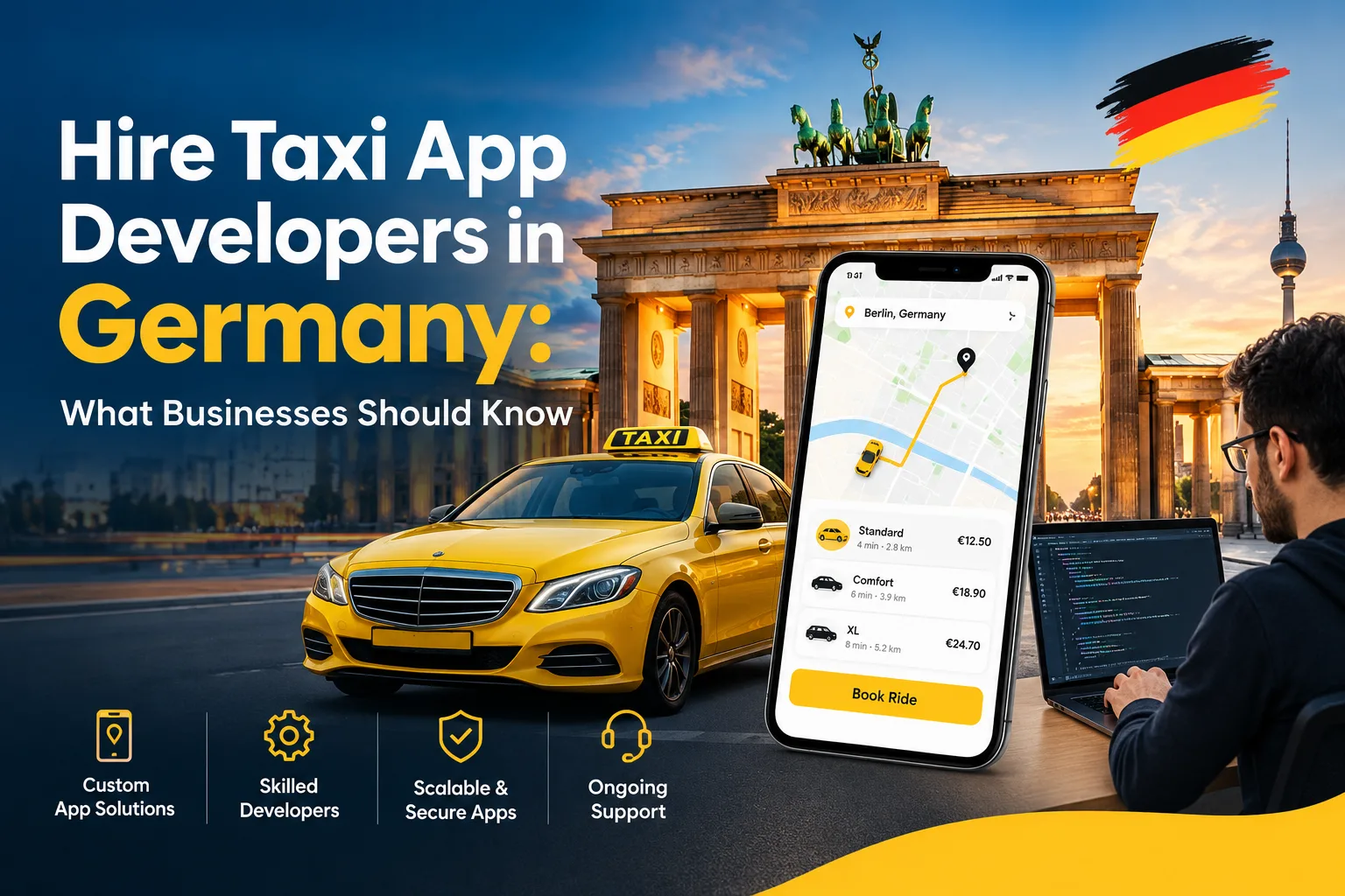 Hire Taxi App Developers in Germany: What Businesses Should Know