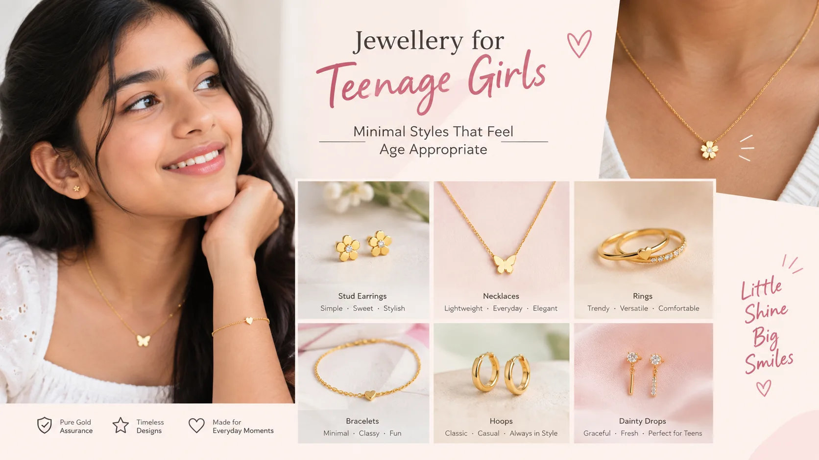 Gold Jewellery for Teenage Girls — Minimal Styles That Feel Age Appropriate
