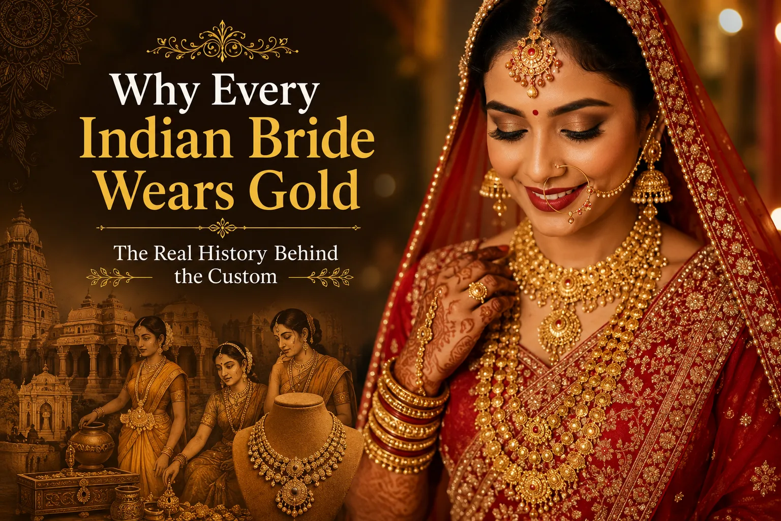 Why Every Indian Bride Wears Gold — The Real History Behind the Custom
