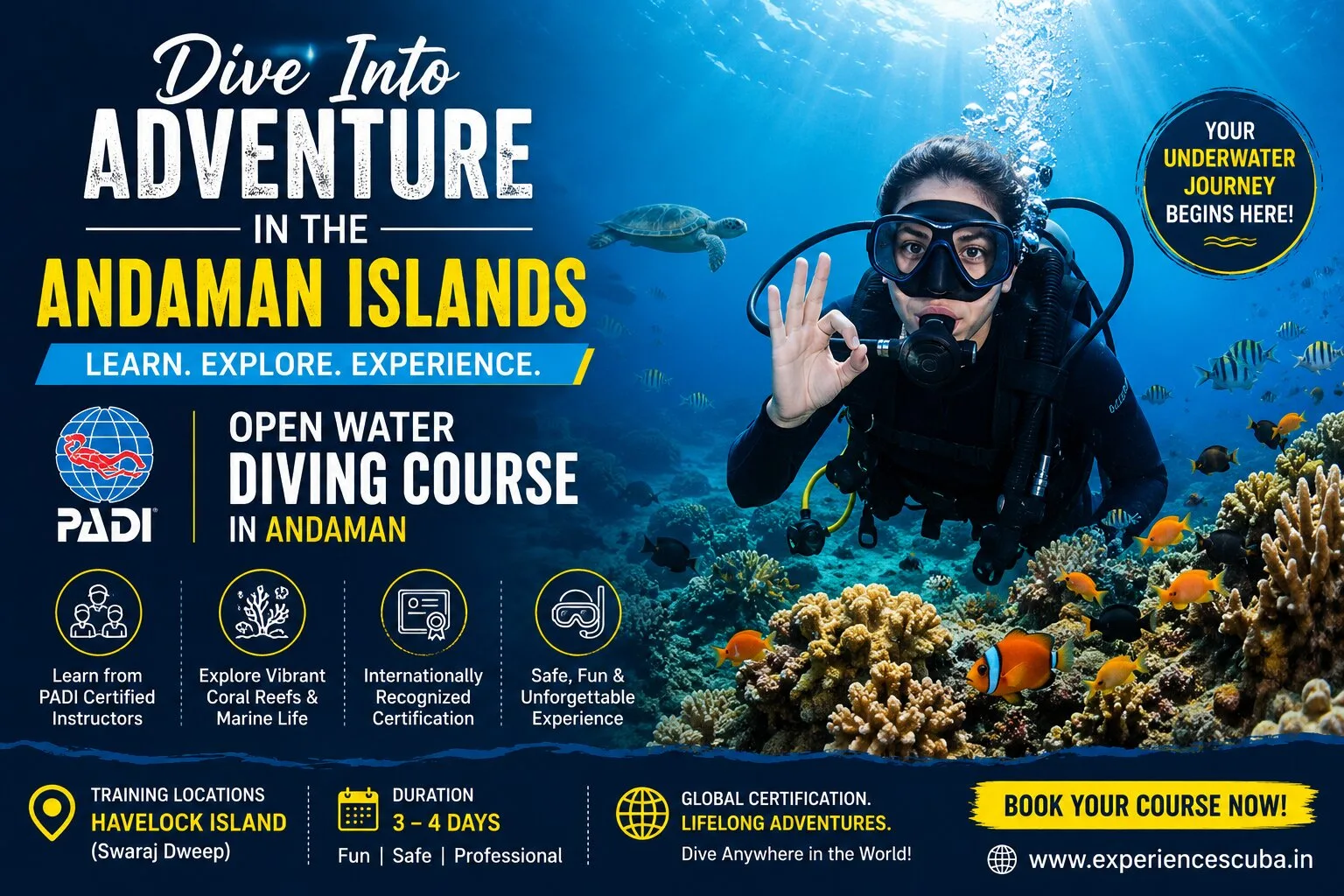 The Best PADI Open Water Diving Course in Andaman