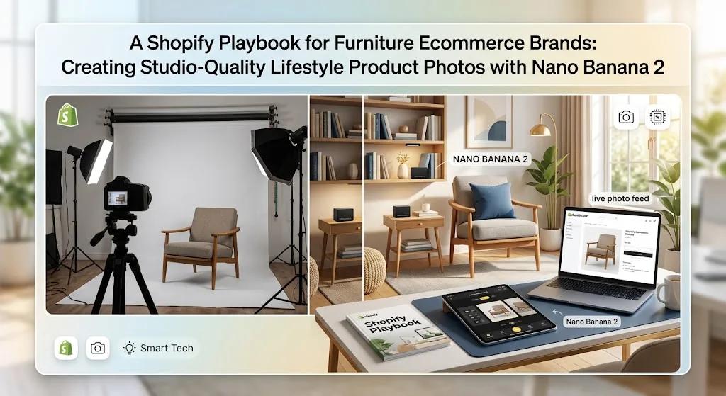 A Shopify Playbook for Furniture Ecommerce Brands: Creating Studio-Quality Lifestyle Product Photos with Nano Banana 2