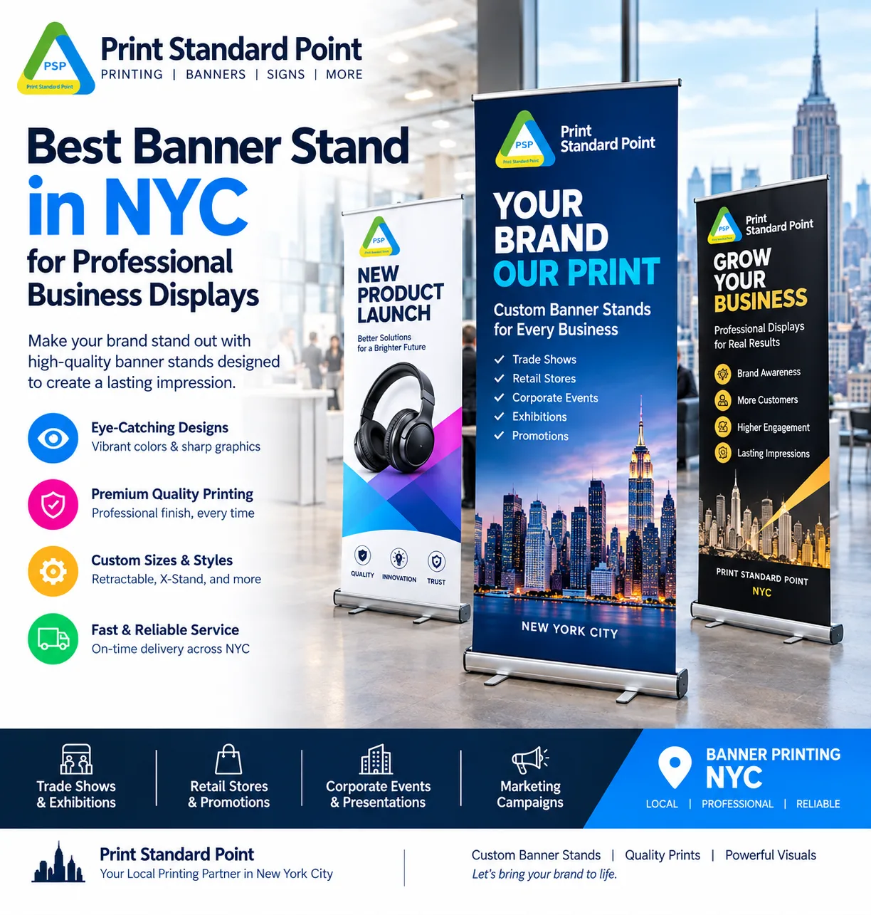 Best Banner Stand in NYC for Professional Business Displays