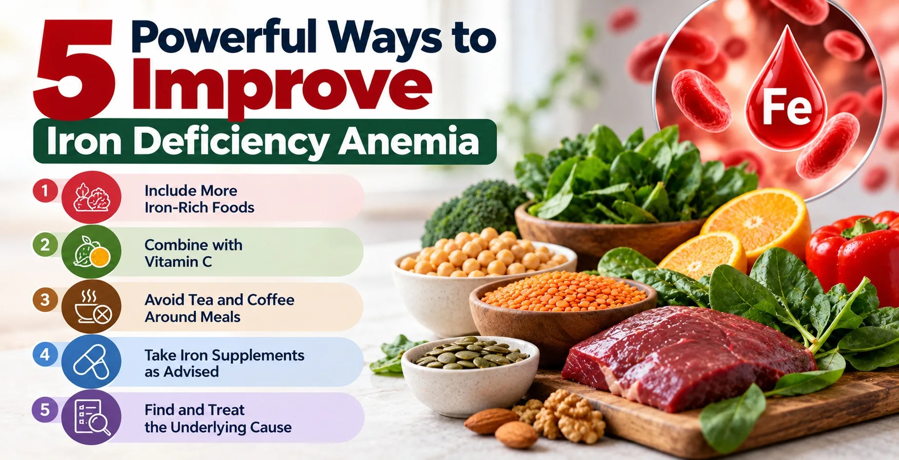 5 Powerful Ways to Improve Iron Deficiency Anemia