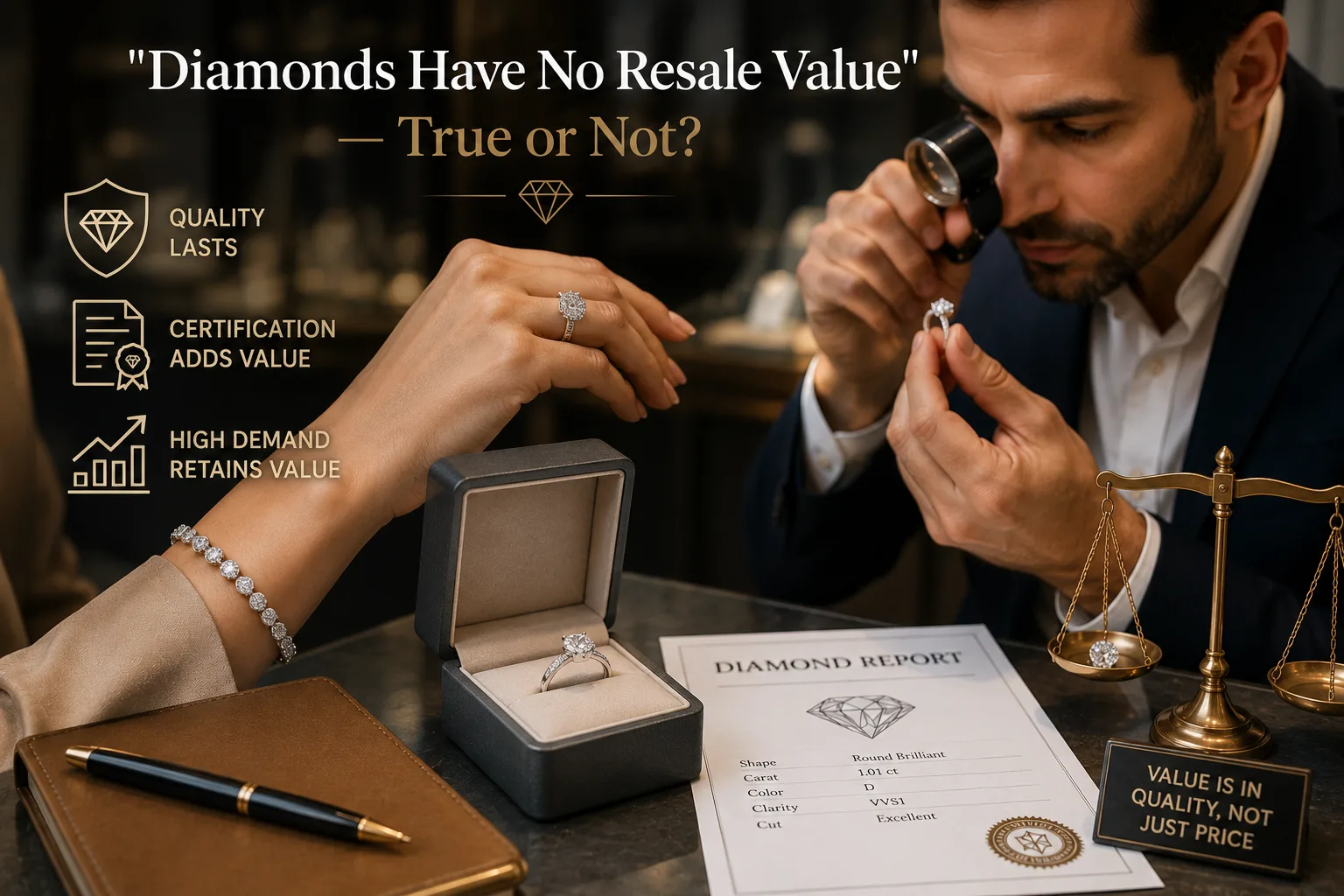 "Diamonds Have No Resale Value" — True or Not?