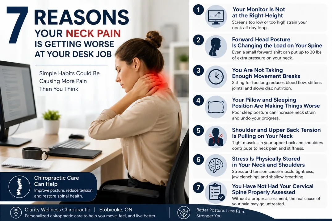 7 Reasons Your Neck Pain Is Getting Worse at Your Desk Job
