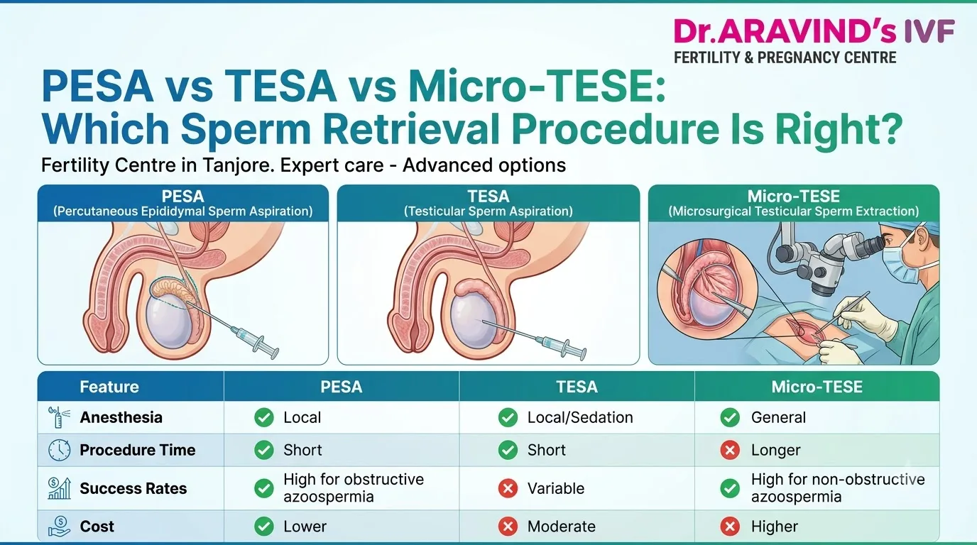 PESA vs TESA vs Micro-TESE: Which Sperm Retrieval Procedure Is Right?
