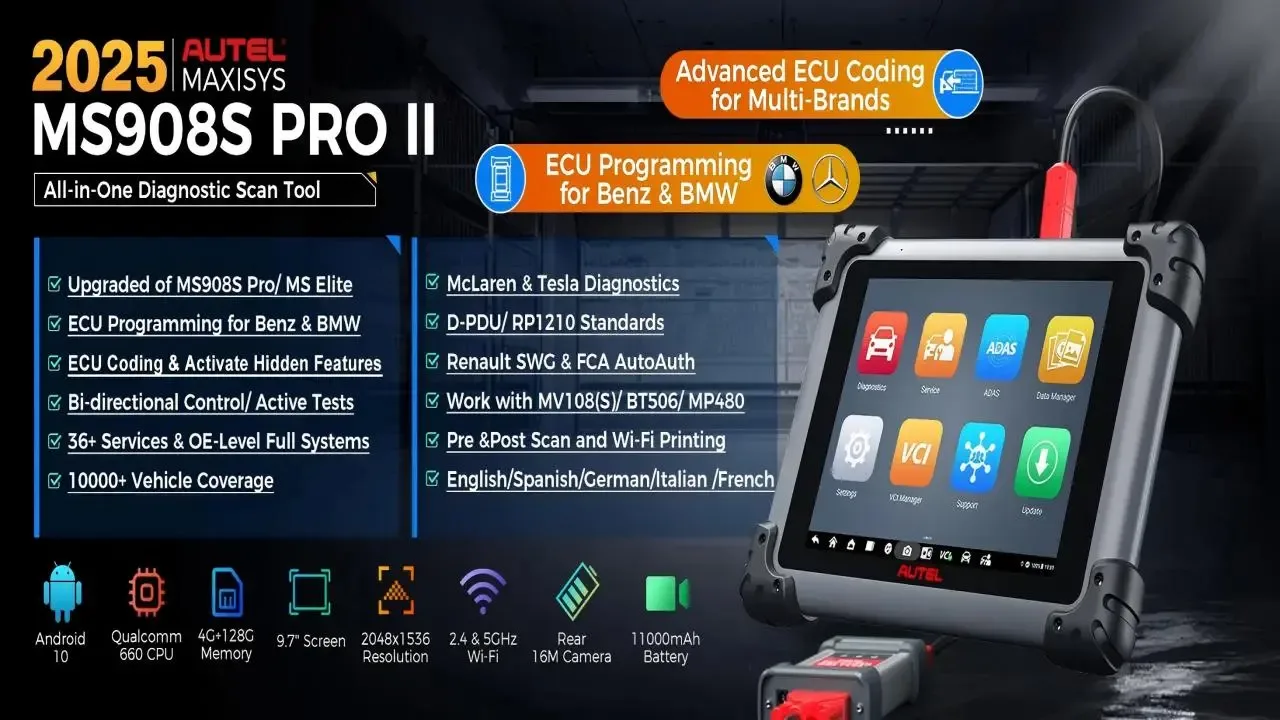 Why the Autel MaxiSys MS908S Pro II is a Top-Tier Diagnostic Choice for 2026