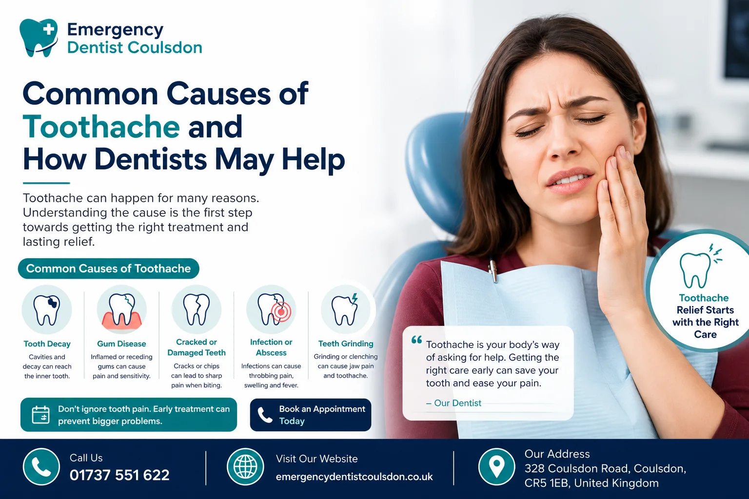 Common Causes of Toothache and How Dentists May Help