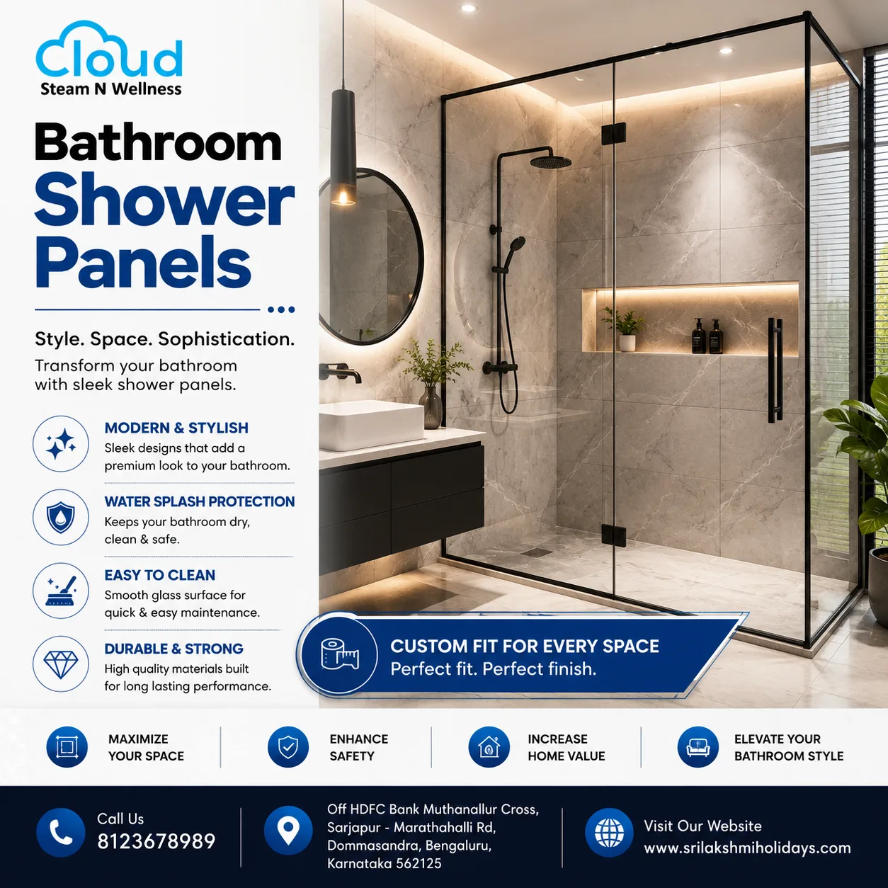 How to Design a Modern Bathroom with a Luxury Shower and Bathtub
