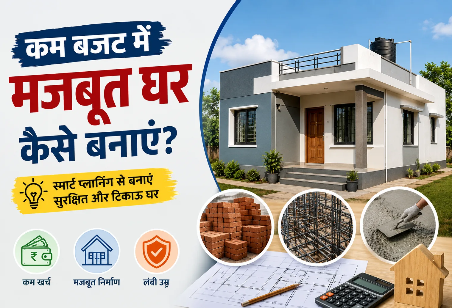 कम बजट में मजबूत घर कैसे बनाएं?