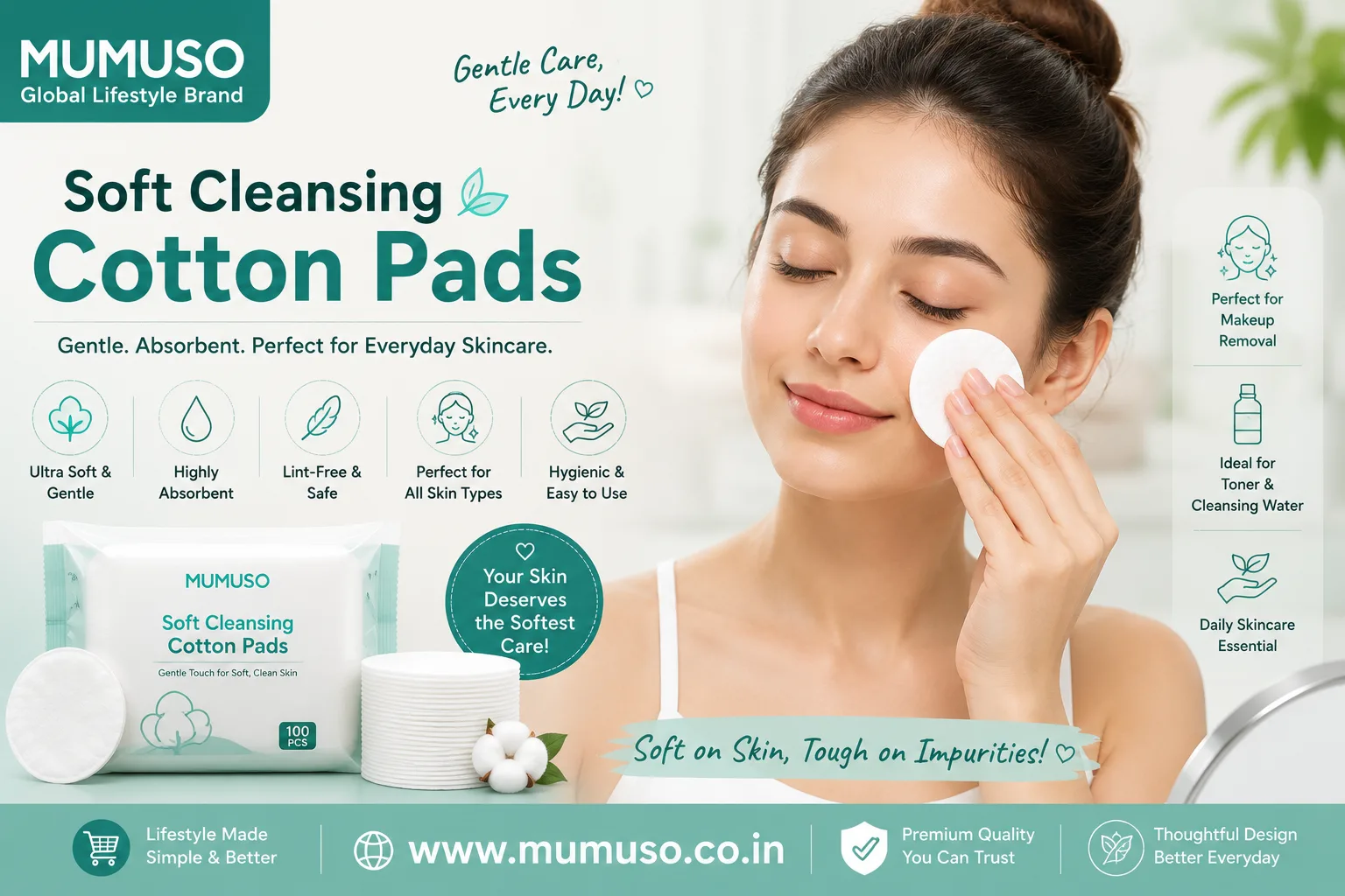 Soft Cleansing Cotton Pads: The Everyday Skincare Essential for Healthy, Fresh Skin