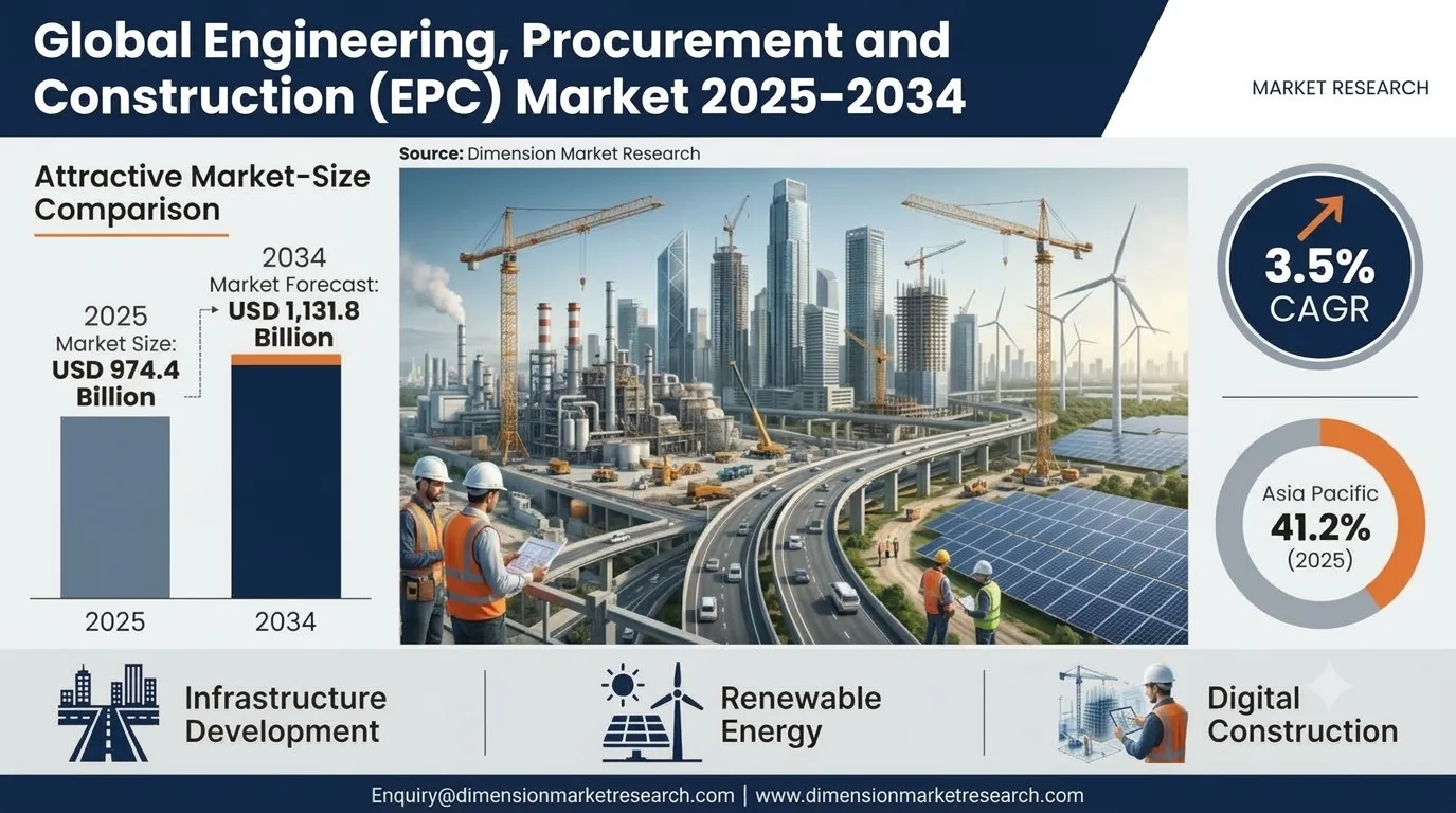 Engineering Procurement and Construction (EPC) Market Size, Share, Trends & Forecast 2034