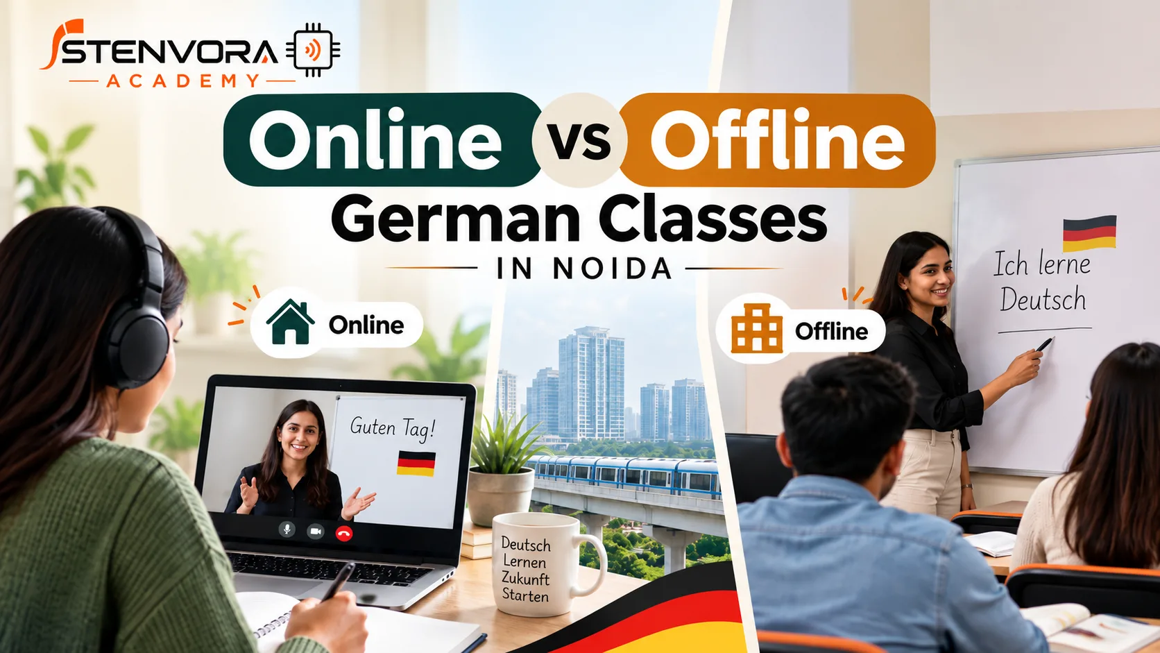 Online vs Offline German Classes in Noida: Which Is Better in 2026?