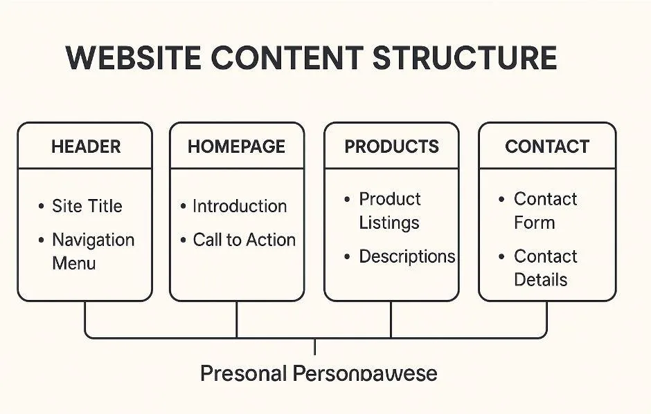 Website Wireframe: Templates, Information Architecture & Navigation Guide