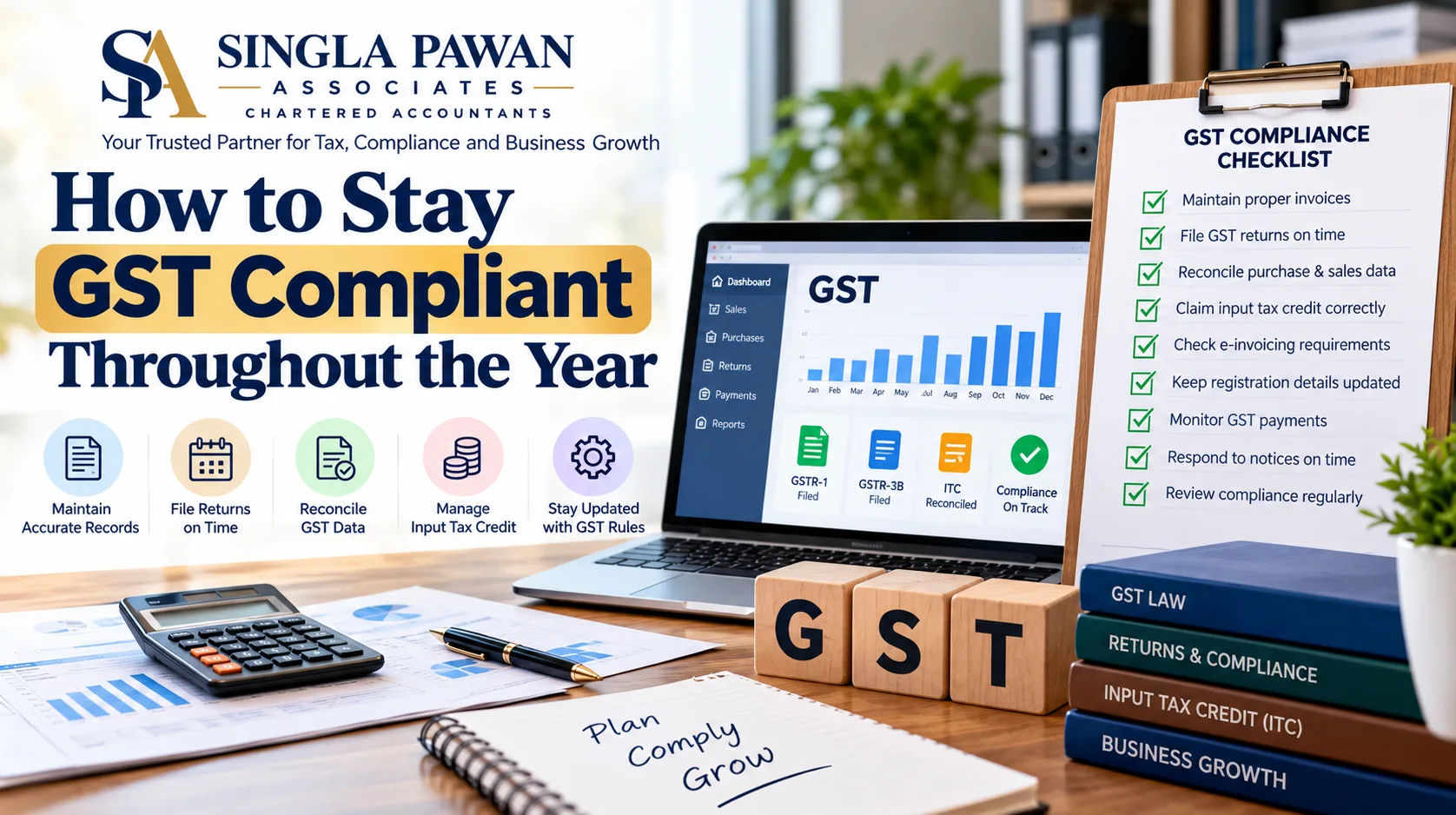 How to Stay GST Compliant Throughout the Year