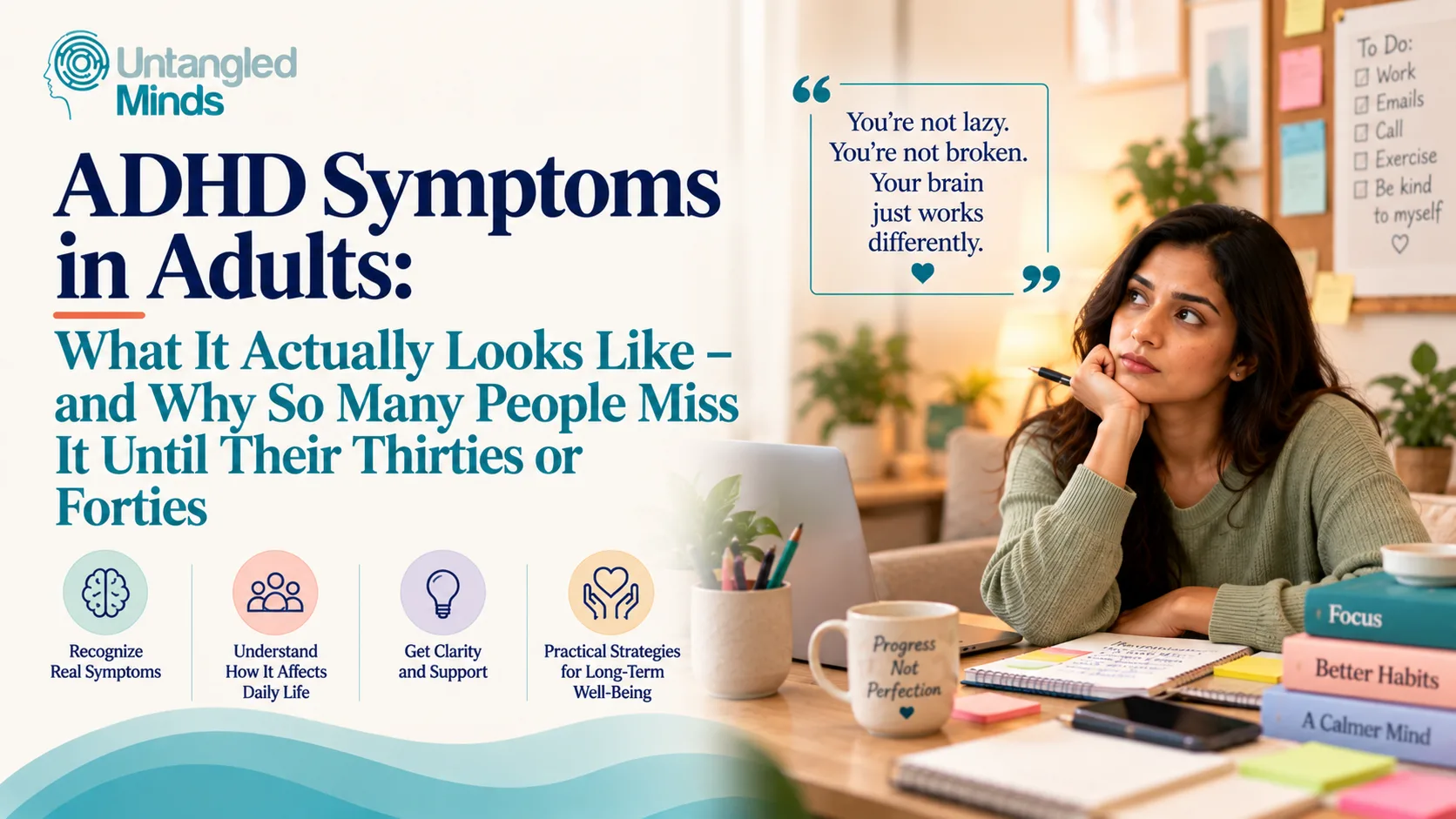 ADHD Symptoms in Adults: What It Actually Looks Like - and Why So Many People Miss It Until Their Thirties or Forties